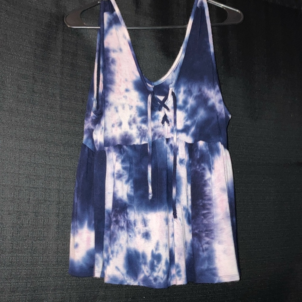 Maurice’s Large Blue, Pink and White Tank Top